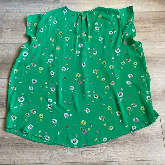 Cynthia Rowley blouse top ditsy floral shirt 2XL plus size - Picture 3 of 6